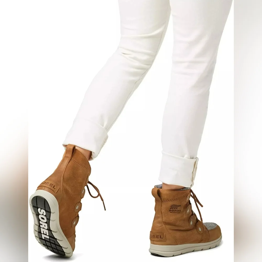 Sorel Explorer™ Joan Leather Boots Size 6 Pre-owned Exc MSRP $155 - Picture 1 of 10